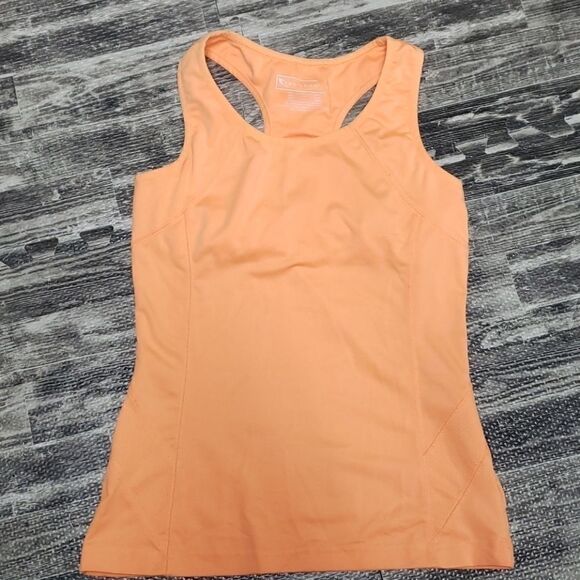 TEK GEAR ORANGE RACERBACK TANK, SIZE S - Picture 4 of 6